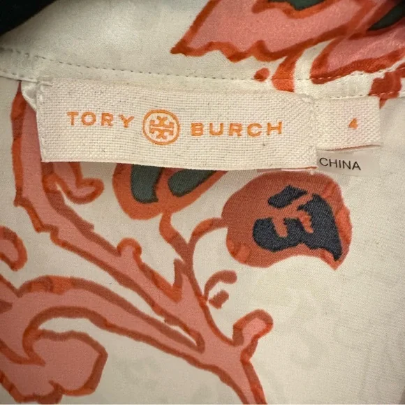 Tory Burch patchwork silk midi dress - Picture 7 of 9